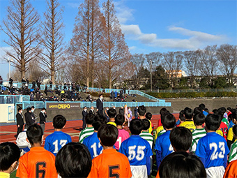市川市サッカー協会　Shapo市川カップ2022 第53回市川市少年サッカー親善大会6年生の部 開会式の画像