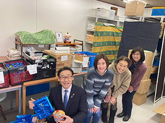 フリースタイル市川フードバンク事業 倉庫の視察の画像