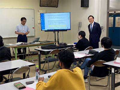 千葉県立市川工業高校（定時制）視察の画像