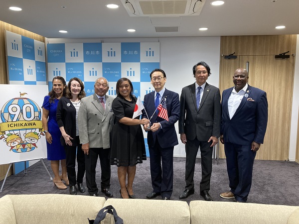 ガーデナ市公式代表団 市長・議長表敬訪問の画像