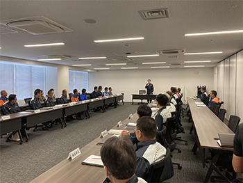 災害対策本部設営運営訓練の画像