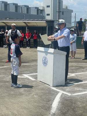 第45回市川市少年野球夏季大会・
第27回市川市少年野球低学年大会　閉会式の画像