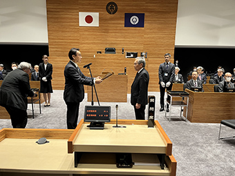 市政功労表彰式の画像