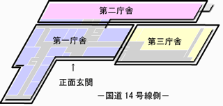 市庁舎見取り図