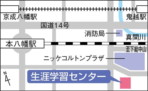 イラスト地図:生涯学習センター