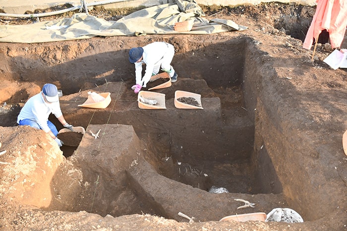 画像:埋蔵文化財の調査(下総国府)