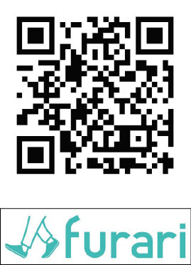 アプリ(furari)のインストールのページの二次元コード