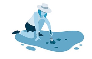 イラスト:発掘調査現地見学会