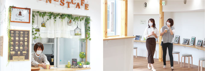 開放的、くつろげる空間の画像