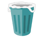 [1]ごみ箱にごみ袋をかぶせ、いっぱいになる前に早めに捨てるようにしましょう。の画像