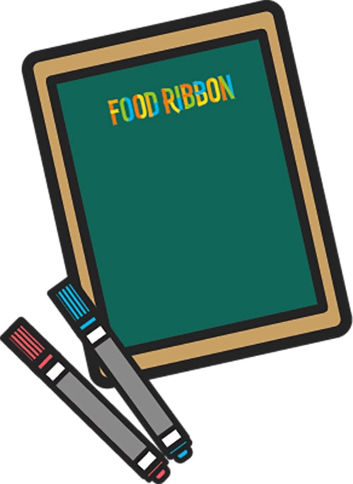 イラスト:リボン掲示用ボード