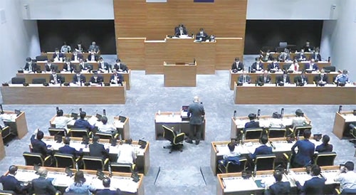 画像:市議会 議場の様子