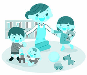 保育園のイラスト