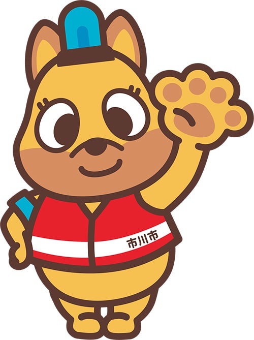 画像:防犯犬キャラクター「いちパトくん」