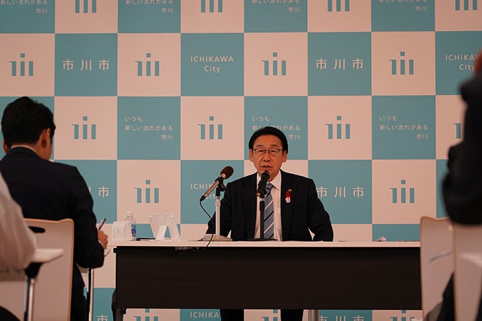 画像:田中市長入院(4月)