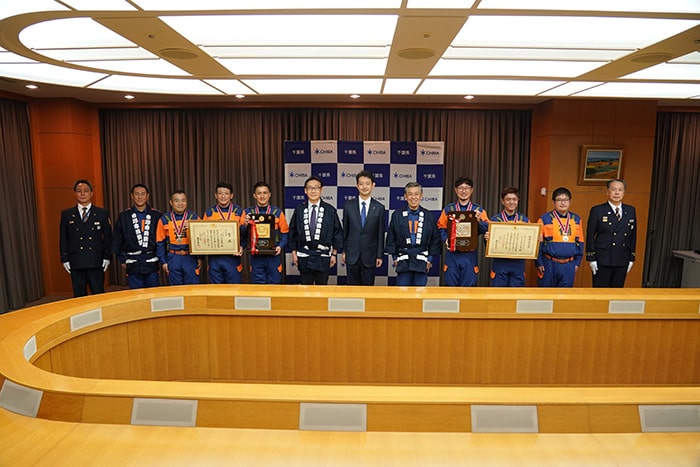 画像:市川市初の快挙全国消防操法大会で準優勝(10月)