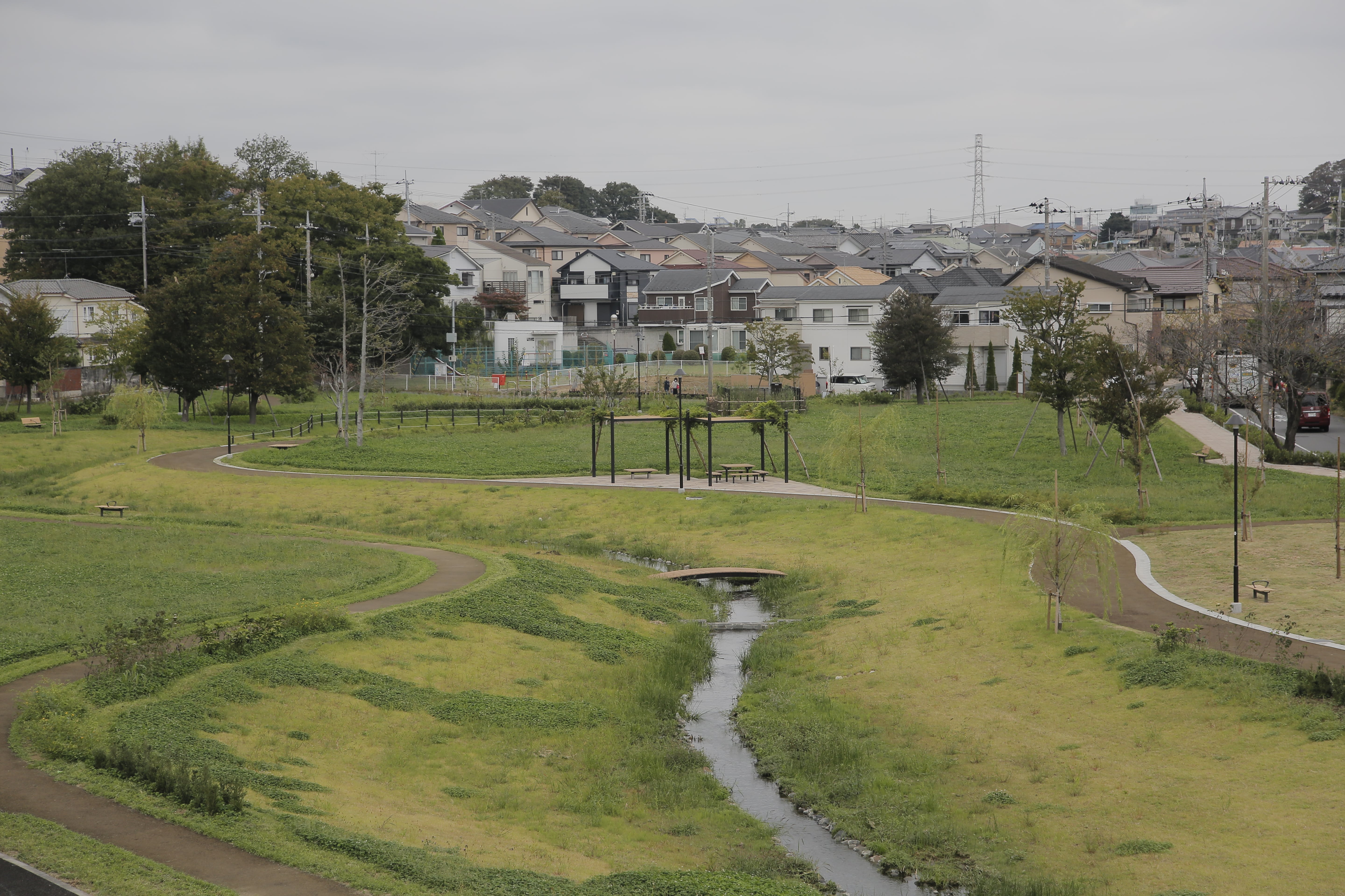 小塚山公園の新たに整備したエリアの画像