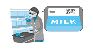 ［3］買う際に食品の賞味期限（おいしく食べることのできる期限）・消費期限（安全に食べることのできる期限）を確認するの画像
