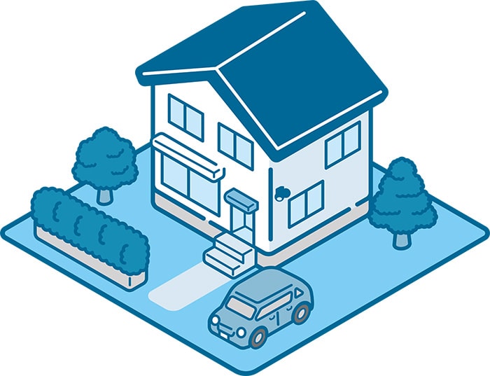 イラスト:家の周り