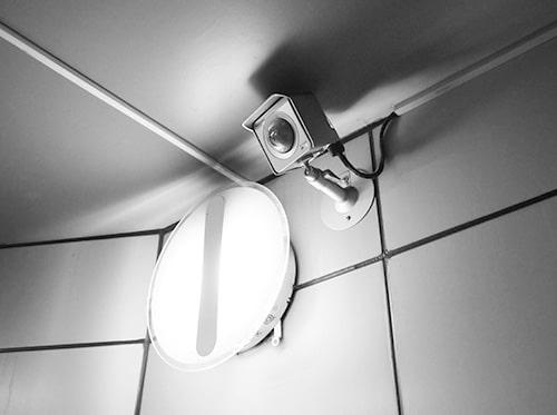 画像:防犯カメラの設置