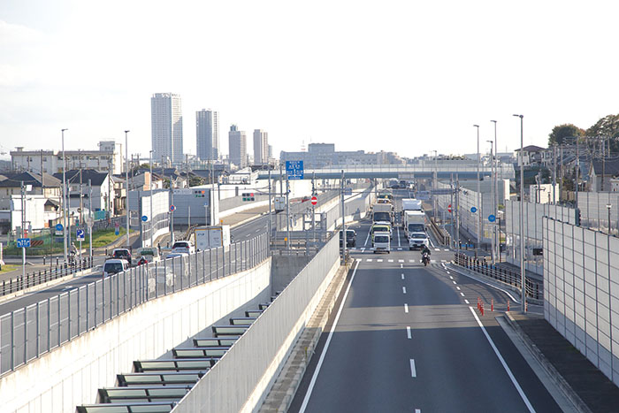 写真:整備された道路