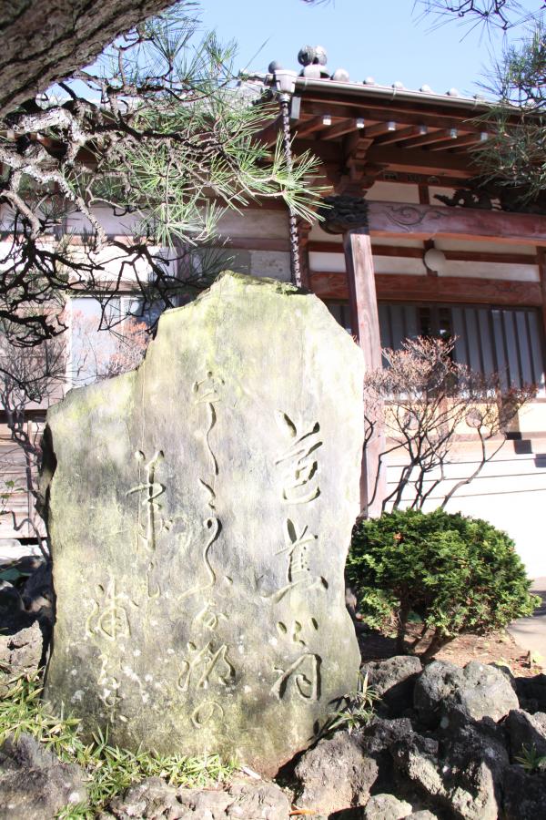 写真：法善寺　芭蕉の句碑