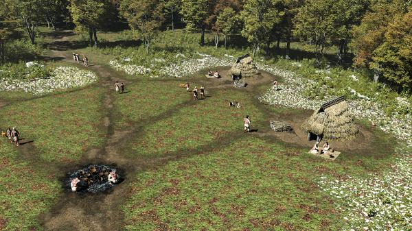 縄文時代の暮らしを再現したCG