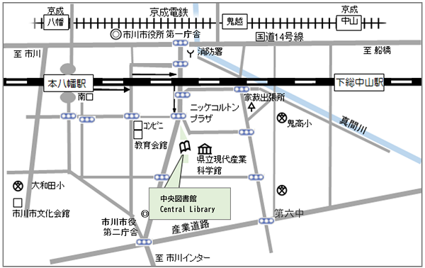 中央図書館地図